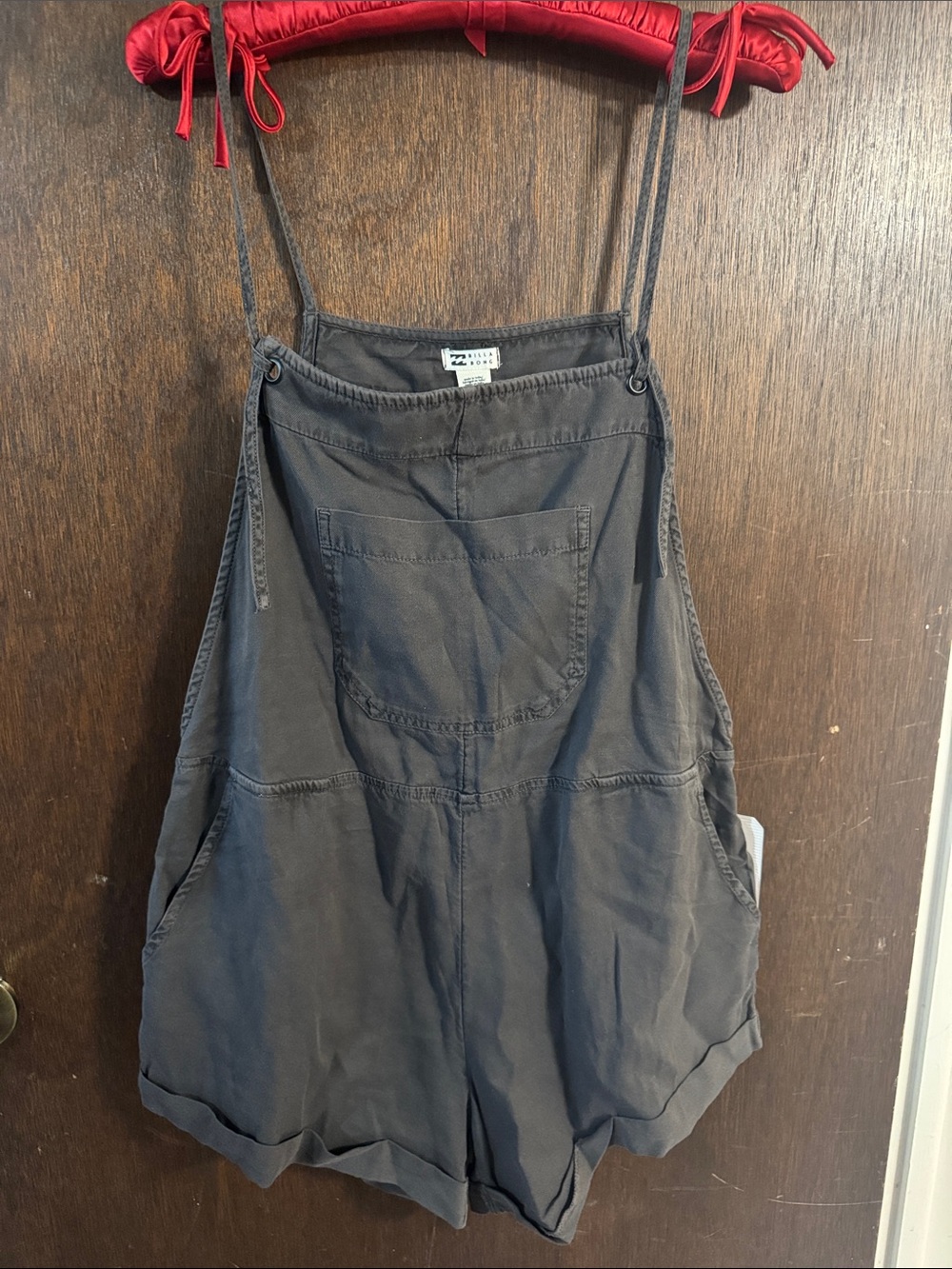 Billabong Charcoal Gray Romper Overalls